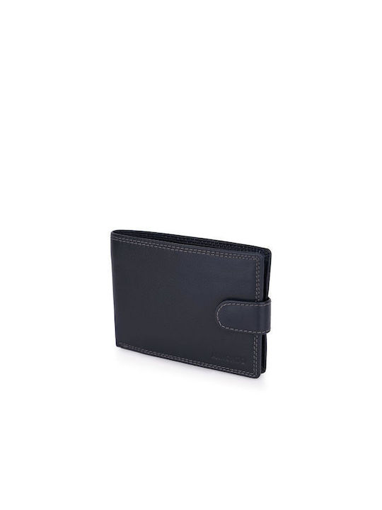 Armonto Men's Leather Wallet Blue