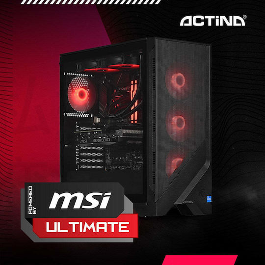 Actina Gaming Desktop PC (Ryzen 7-7800X3D/32GB DDR5/2TB SSD/GeForce RTX 4080 Super/W11 Home)