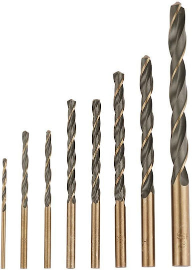 Ingco Set of 8 Drills HSS for Metal και Wood