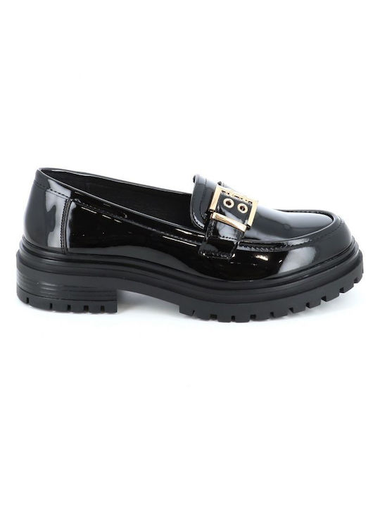 B-Soft Piele Moccasini pentru femei în culoarea Negru