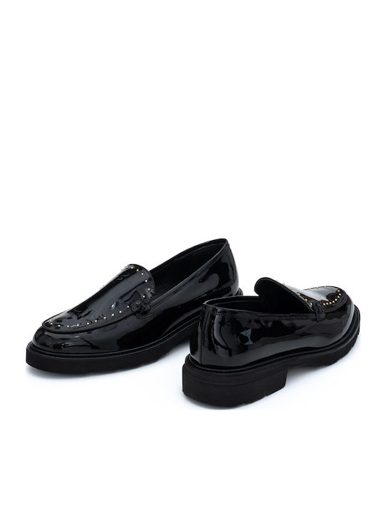 Λουστρίνι Γυναικεία Loafers σε Μαύρο Χρώμα