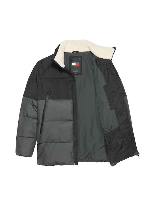 Tommy Hilfiger Jacket Puffer Black-Grey