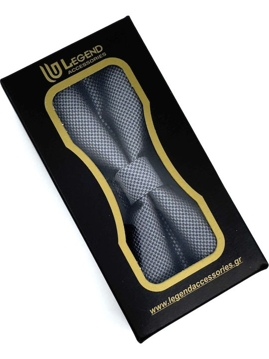 Legend Accessories Σετ Παπιγιόν με Μαντήλι Γκρι
