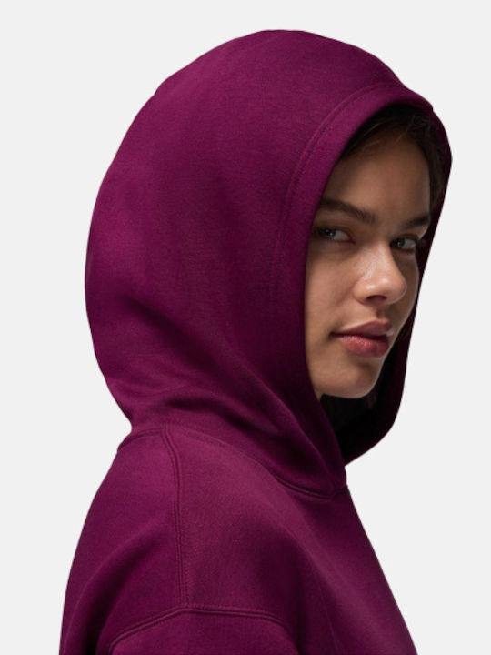 Brooklyn Women's Sweatshirt Hooded Burgundy