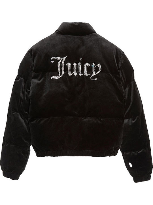 Zuschneiden Damen Puffer Jacke für Winter Schwarz