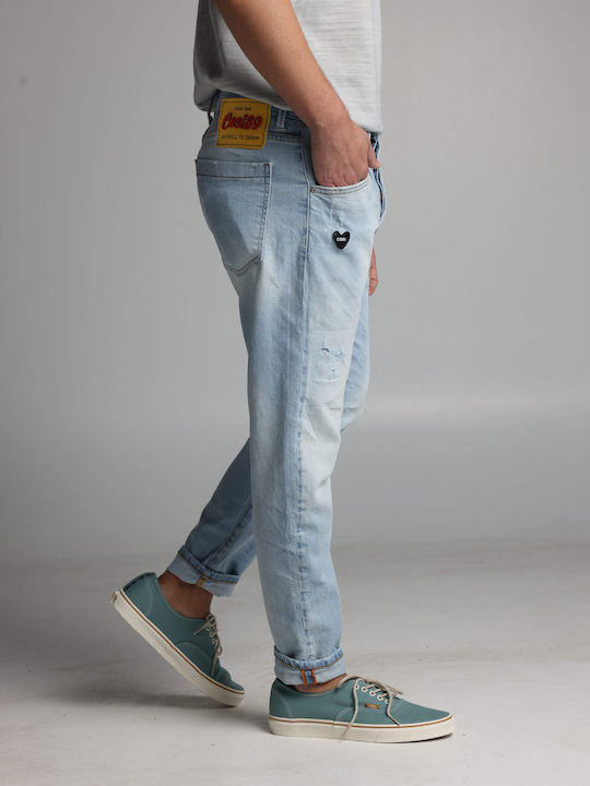 Men's Jeans Pants Elastic with Slim Fit Denim
