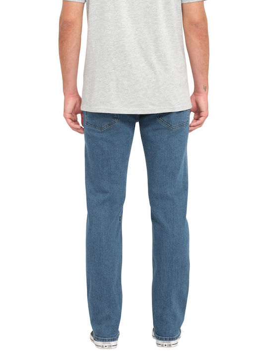 Solver Men's Jeans Pants with Regular Straight Fit Washed Blue