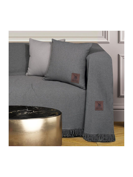 Greenwich Polo Club 3914 Three-Seater Sofa Throw 180x300cm Dark Gray