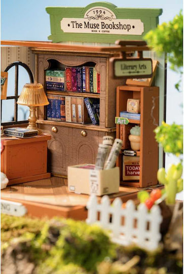 Rolife Παιχνίδι Κατασκευών Robotime The Muse Bookshop DIY Miniature House