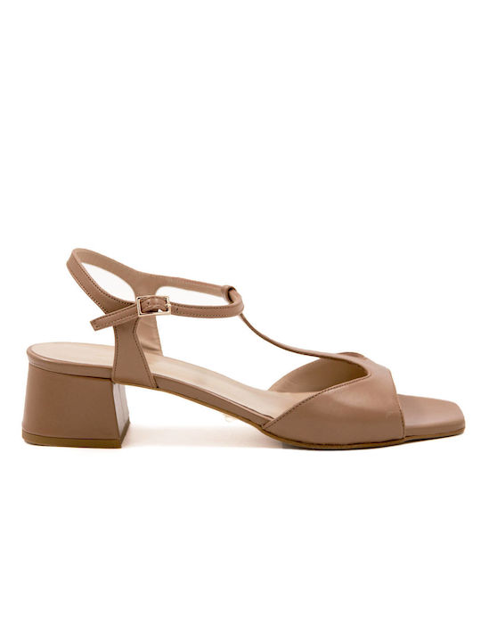 Mourtzi Damen Sandalen in Beige Farbe