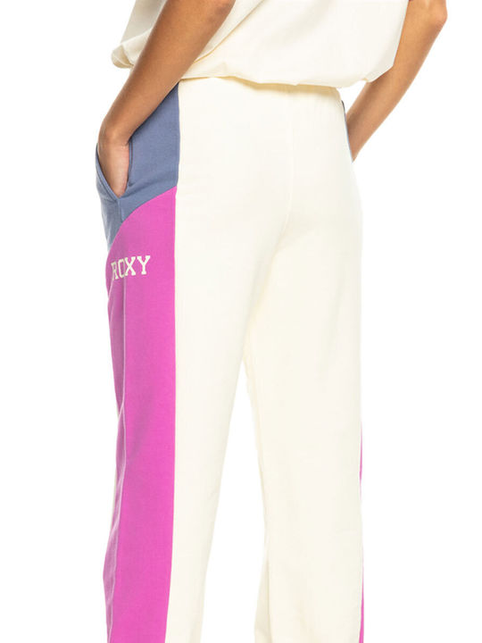 Roxy Women's Jogger Sweatpants Ecru