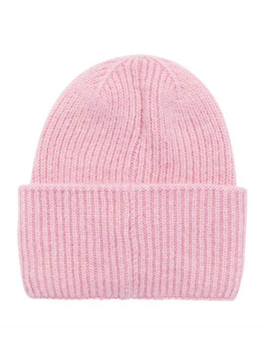 Beanie Frauen Beanie Gestrickt in Rosa Farbe