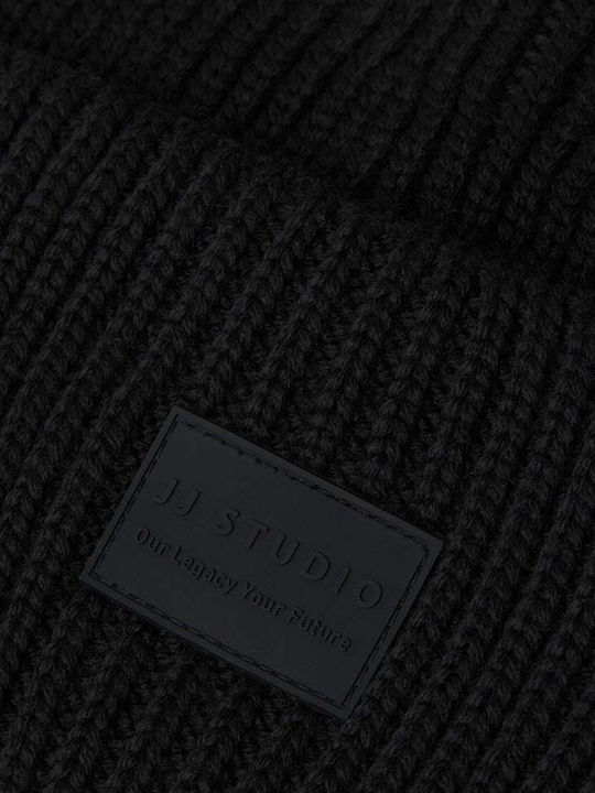 Jack & Jones Beanie Ανδρικός Σκούφος Πλεκτός σε Μαύρο χρώμα