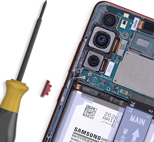 Samsung Power-Taste Samsung Galaxy S20 Fe Original Rot