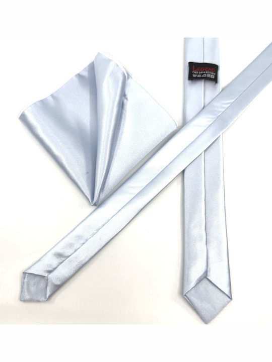 Legend Accessories Men's Tie Set Monochrome in Light Blue Color