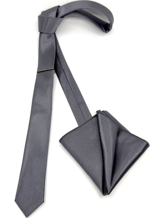 Legend Accessories Herren Krawatten Set Monochrom in Gray Farbe