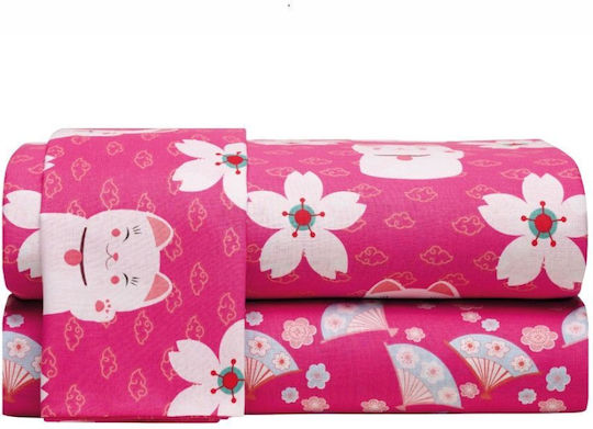 Kentia Single Set Maneki Fuchsia 160x270cm