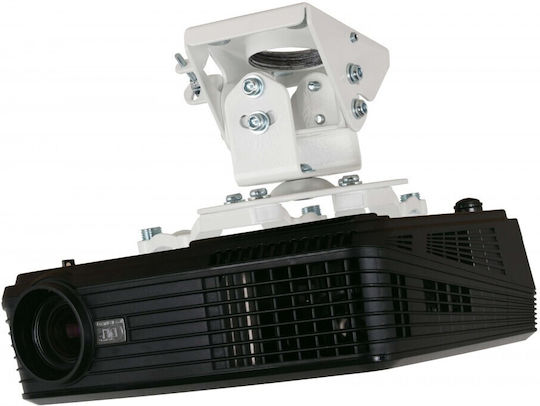 B-Tech Βάση Projector Οροφής με Μέγιστο Φορτίο 25kg Λευκή