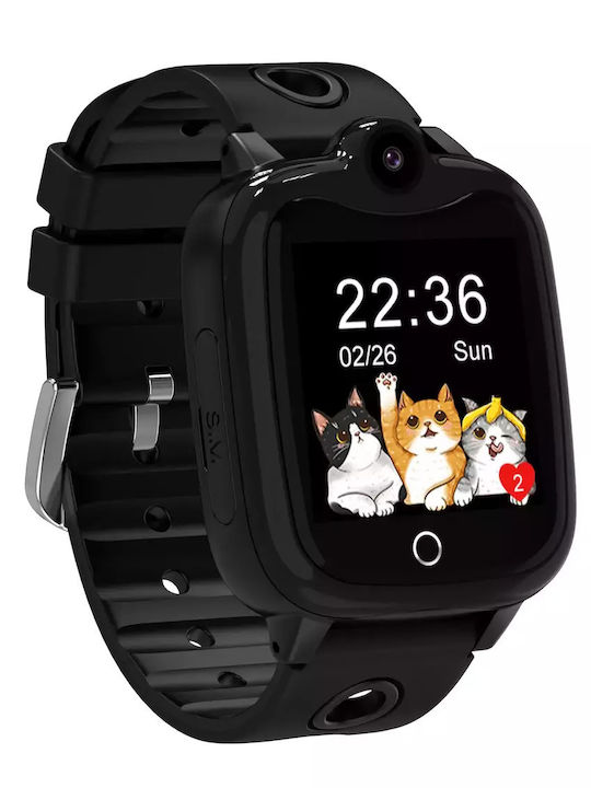 Nubi Kinder-Smartwatch 4G mit Kamera Schwarz