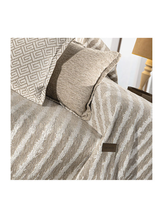 Guy Laroche Norton Sesselüberwurf Zwei Seiten Chenille 150x180cm Natur