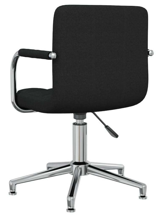 Rotating Chair Visitor in Black Color 48x47x74cm 1pcs