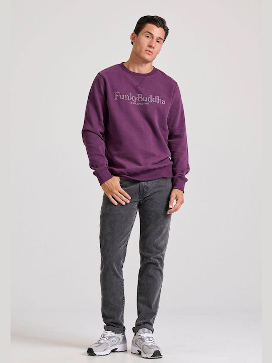 Funky Buddha Men's Sweatshirt Purple