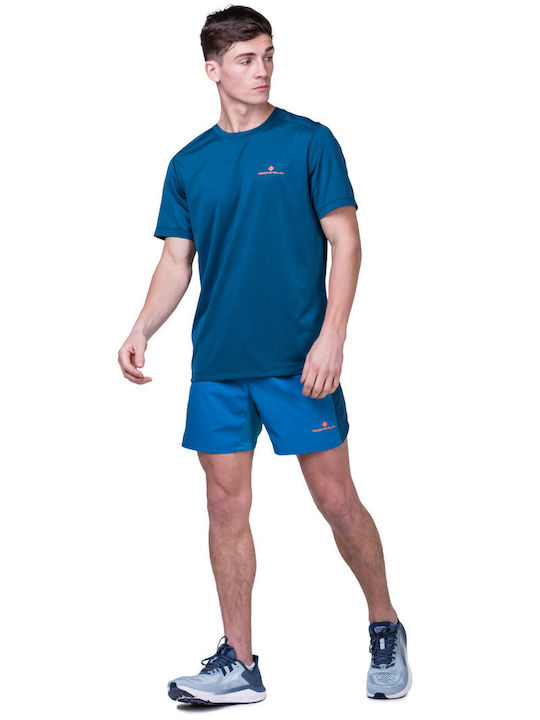 Ronhill Herren Sport T-Shirt Kurzarm Marineblau