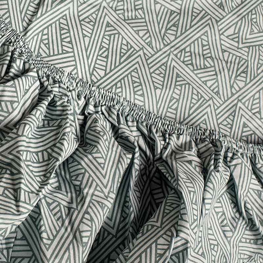 Cannon Cotton Fresh Σετ Σεντόνια Μονά με Λάστιχο 100x200+33εκ. N. Atlantic (3τμχ)