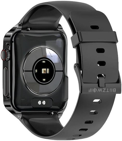 BlitzWolf BW-HL6 54мм Смартчасовник с Пулсомер (Black Silicone)