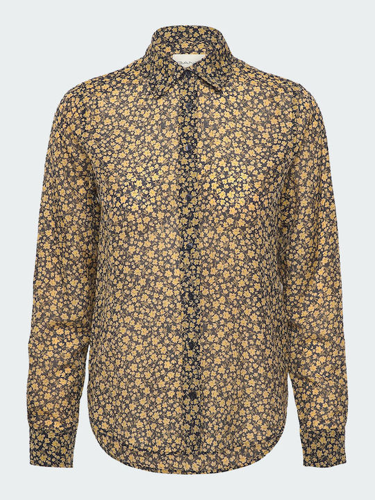 Gant Women's Silky Floral Long Sleeve Shirt Mixed