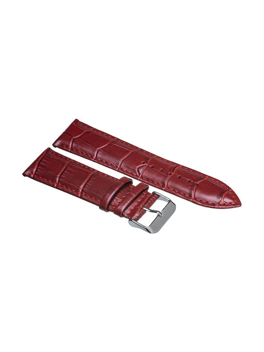 Tzevelion Leather Strap Red 12mm