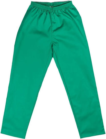 Alezi Unisex Σετ Ιατρικό Παντελόνι και Μπλούζα Πράσινο από Βαμβάκι και Πολυεστέρα