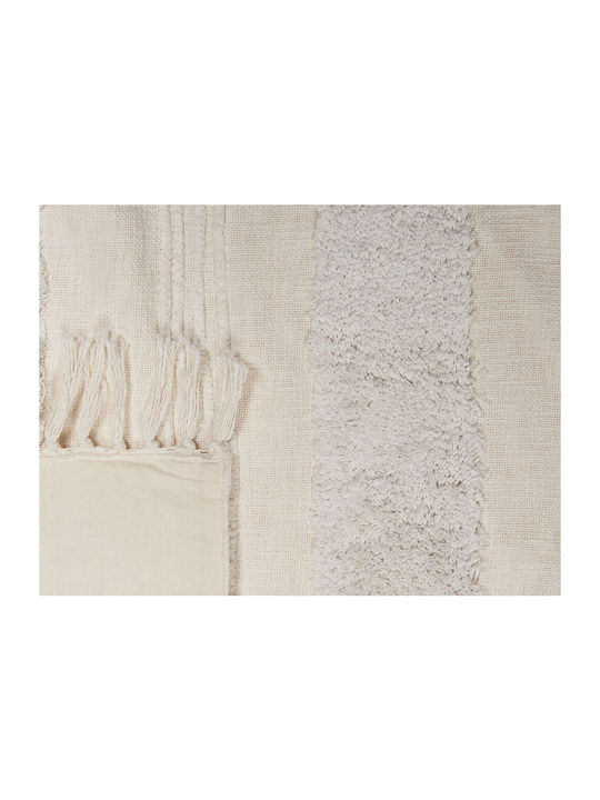 Beliani Ριχτάρι Πολυθρόνας Ζακάρ 130x180εκ. White