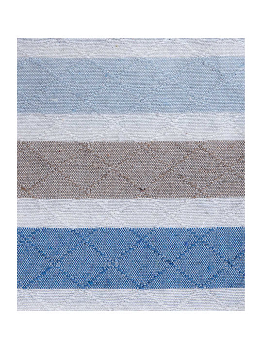 Silk Fashion Ριχτάρι Διθέσιου Καναπέ Γούνινο 180x250εκ. Light Blue/blue
