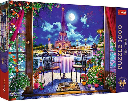Trefl Puzzle 1000 Premium Plus Tea Time Paris In Moonlight
