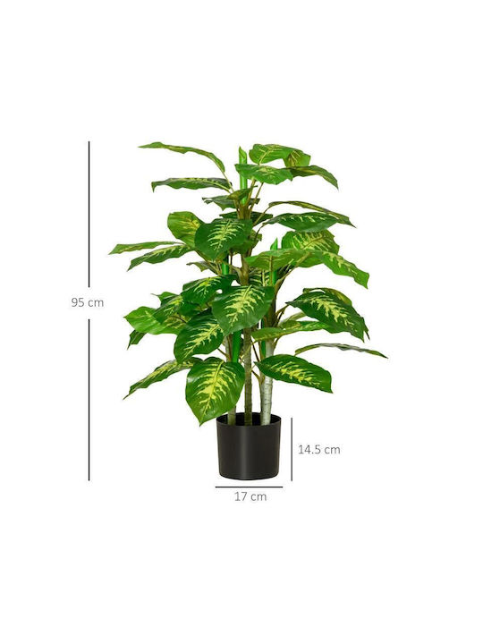 Künstliche Pflanze im Topf Grün 95cm