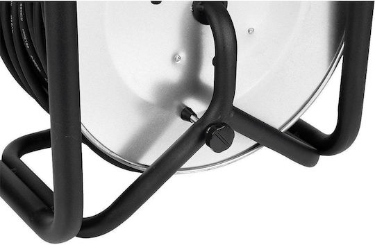 Richmann Cablu de prelungire 4 locuri cu cablu de 50m Diametru 3 x 1.5mm² Rezistent la apă Neagră