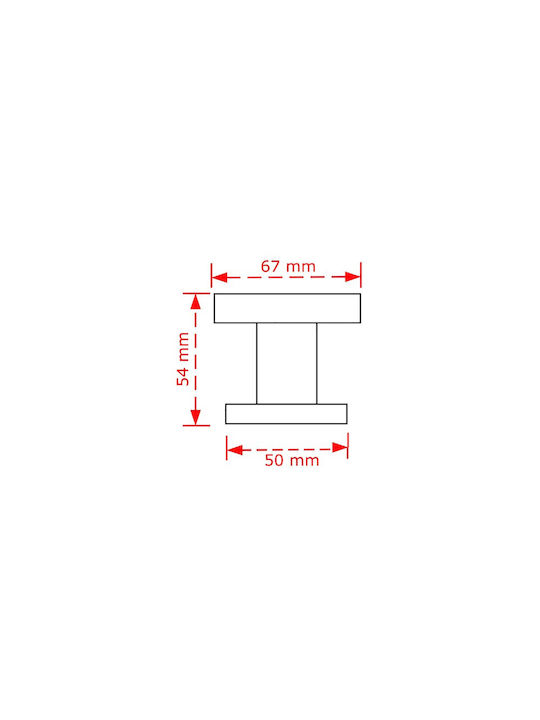 Viobrass Knob Front Door Black