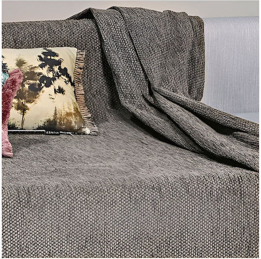Kentia Kanon Покривка За Триместен Диван Шенил 180x300см 12 Бежова