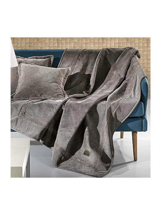 Guy Laroche Three-Seater Sofa Throw Rubicon 170x300cm Choco 1133086217014