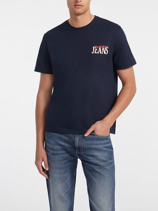 Guess Herren T-Shirt Kurzarm Blue