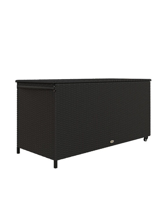 Outdoor Storage Box Black L121xW57xH67cm