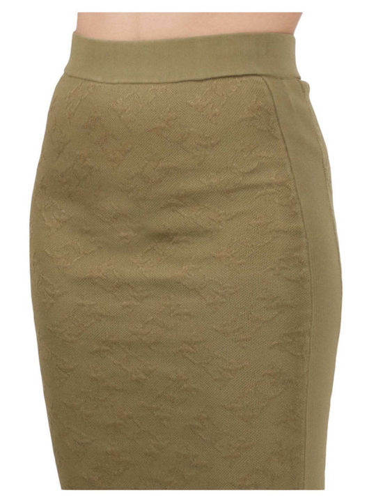 Pinko Midi Skirt in Khaki color