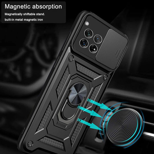 Techsuit Camshield Back Cover Σιλικόνης / Πλαστικό Μαύρο (OnePlus 12 - Techsuit CamShield Series - Black)
