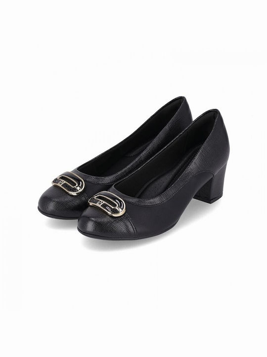 Piccadilly Anatomic Black Medium Heels