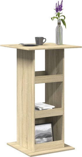 vidaXL Sonoma Brown Wooden Square Bar Table 60x60x102 cm
