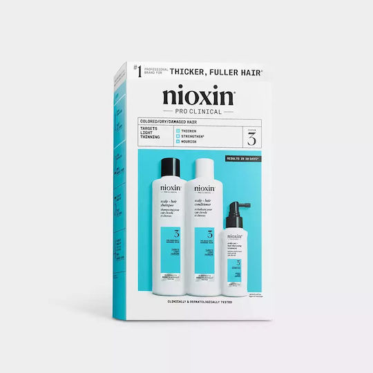 Nioxin SYSTEM 3 Set de tratament pentru păr pentru păr vopsit cu Șampon, Balsam și Tratament 3buc