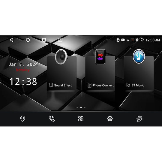 Nakamichi Nam5260 Seria 4core Android12 4+64gb Mitsubishi L200 2016-> & Fiat Fullback Manual A C Navigație Tabletă Multimedia 9" Carplay & Android Auto