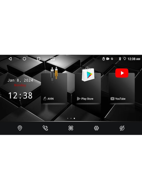 Nakamichi Nam5260 Series 4core Android12 4+64GB Peugeot 407 Navigation Multimedia Tablet 9 Inches CarPlay & Android Auto