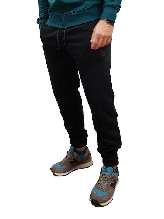 Rebase Herren-Sweatpants Fleece Black